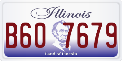 IL license plate B607679