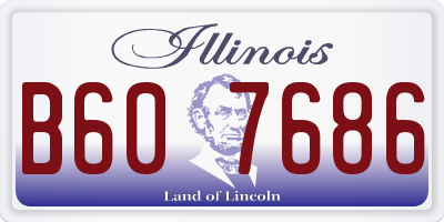 IL license plate B607686