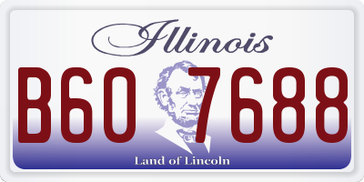 IL license plate B607688