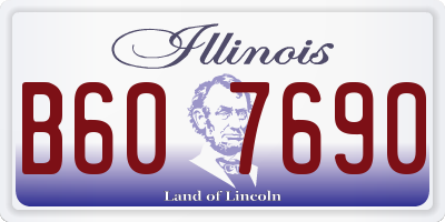 IL license plate B607690