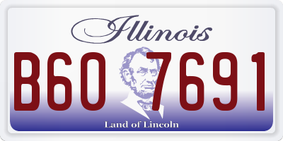IL license plate B607691