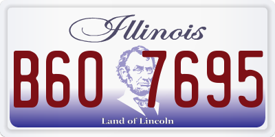 IL license plate B607695