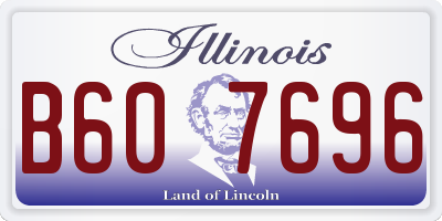 IL license plate B607696