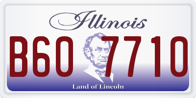 IL license plate B607710