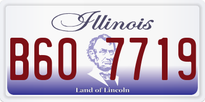 IL license plate B607719
