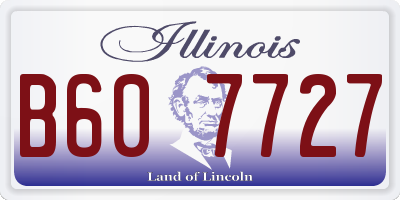 IL license plate B607727