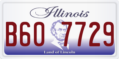 IL license plate B607729