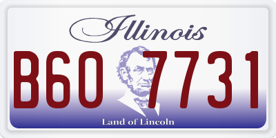 IL license plate B607731