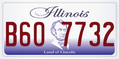 IL license plate B607732