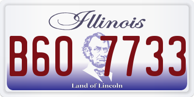IL license plate B607733