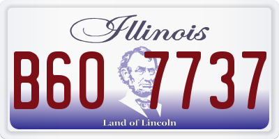 IL license plate B607737