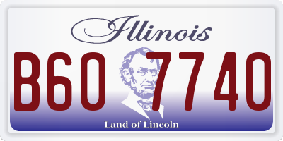 IL license plate B607740