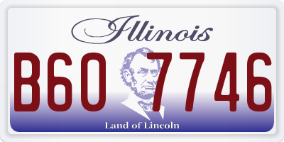 IL license plate B607746