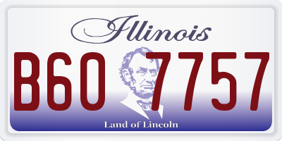 IL license plate B607757