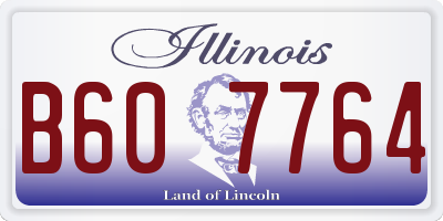IL license plate B607764