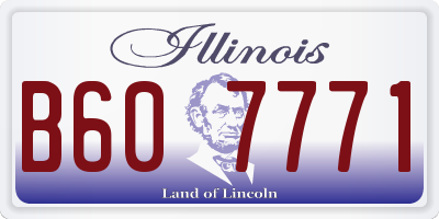 IL license plate B607771