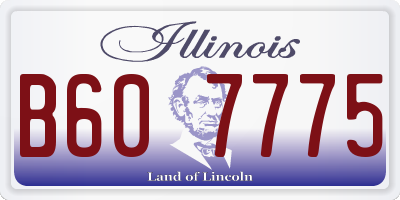 IL license plate B607775