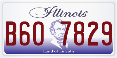IL license plate B607829