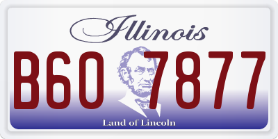 IL license plate B607877