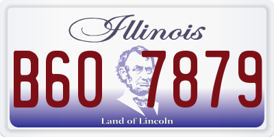 IL license plate B607879