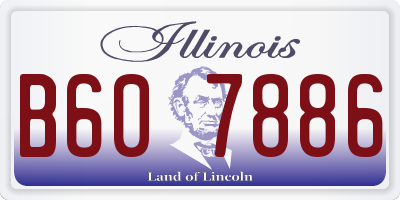 IL license plate B607886