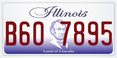 IL license plate B607895