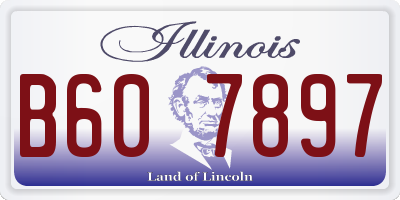 IL license plate B607897