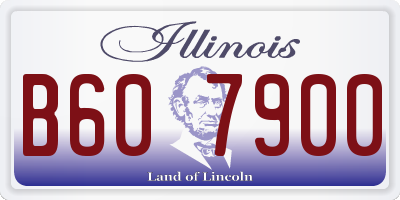 IL license plate B607900