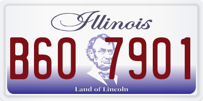IL license plate B607901