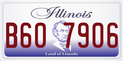 IL license plate B607906