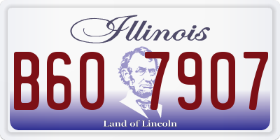 IL license plate B607907