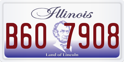 IL license plate B607908