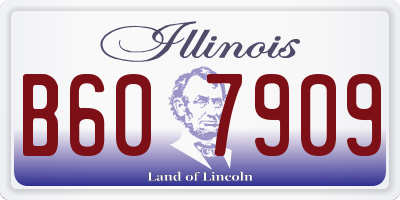 IL license plate B607909