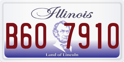 IL license plate B607910