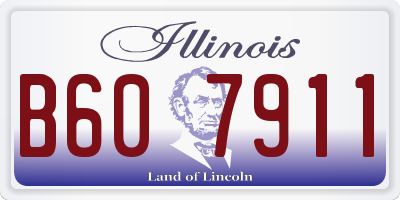 IL license plate B607911