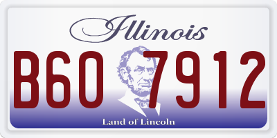 IL license plate B607912