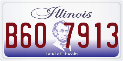 IL license plate B607913