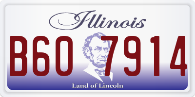 IL license plate B607914