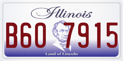 IL license plate B607915