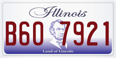 IL license plate B607921
