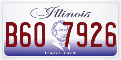 IL license plate B607926