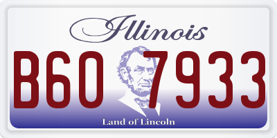 IL license plate B607933
