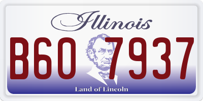 IL license plate B607937