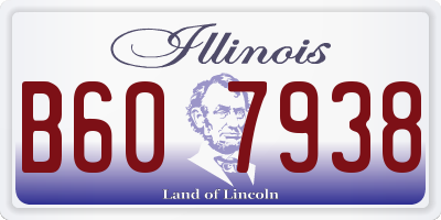 IL license plate B607938
