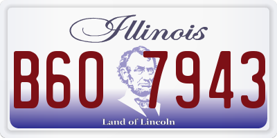 IL license plate B607943