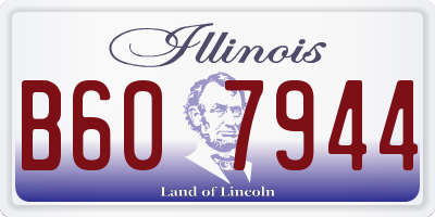 IL license plate B607944