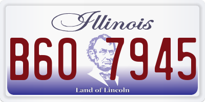 IL license plate B607945