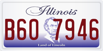 IL license plate B607946