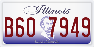 IL license plate B607949