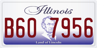 IL license plate B607956